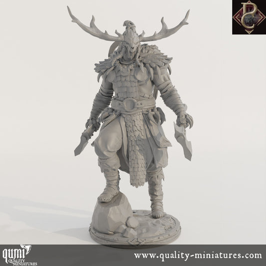 Worfar The Beastbonded - 32mm Tabletop RPG Mini - up to XL Size - Qumi - Parasite Collectibles