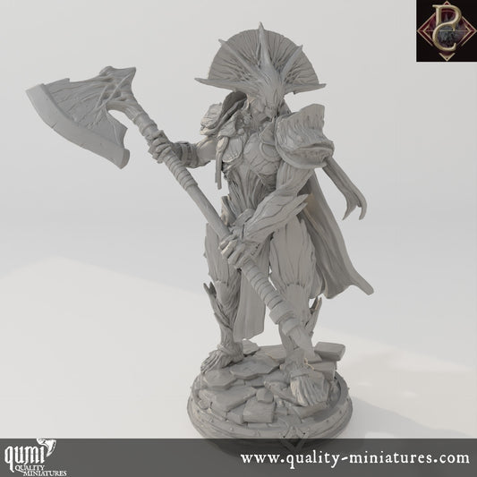 Aruges The Cursed - 32mm Tabletop RPG Mini - up to 4XL Size - Qumi - Parasite Collectibles