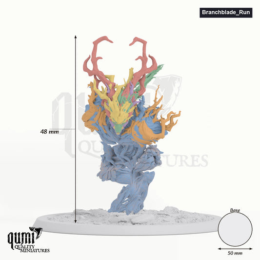 Branchblades Tabletop-Miniatur (V7 Run) - 48 mm hoch, 50 mm Base - Rescale Miniatures 3D-Druck von Qumi