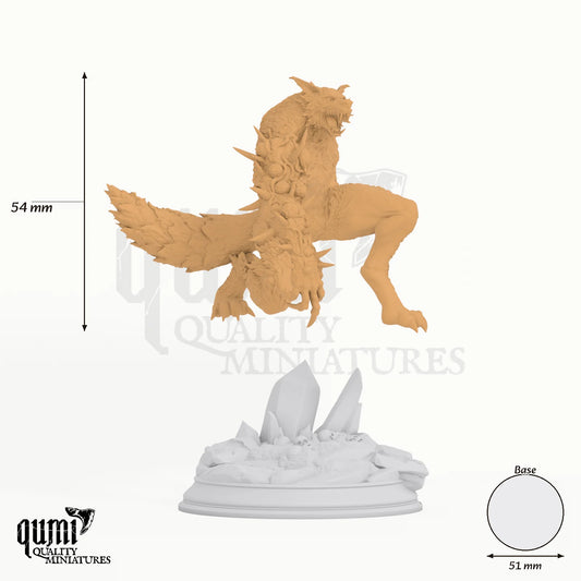Bloodclaw Tabletop-Miniatur - 54 mm hoch, 51 mm Base, 1 Körperteil + 1 Base - DM Stash 3D-Druck von Qumi