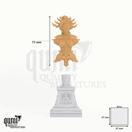 Lian She Bust Tabletop-Miniatur - 75 mm hoch, 47x47 mm Base, 1 Körperteil + 1 Base - DM Stash 3D-Druck von Qumi