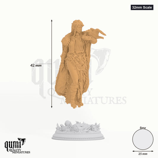 Rouge Warrior Celine Tabletop-Miniatur (32mm Scale) - 42 mm hoch, 25 mm Base - DM Stash 3D-Druck von Qumi