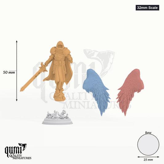 Eranameli Tabletop-Miniatur (32mm Scale) - 64 mm hoch, 52 mm Spannweite, 25 mm Base - DM Stash 3D-Druck von Qumi