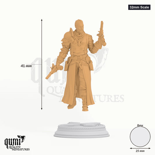 Father McKinley tabletop miniature (32mm Scale) - 41 mm tall, 25 mm base, 1+1 part assembly - DM Stash 3D print by Qumi