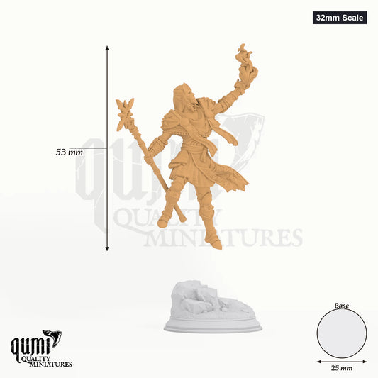 Hand of Seroca tabletop miniature (32mm Scale) - 53 mm tall, 25 mm base, 1+1 part assembly - DM Stash 3D print by Qumi