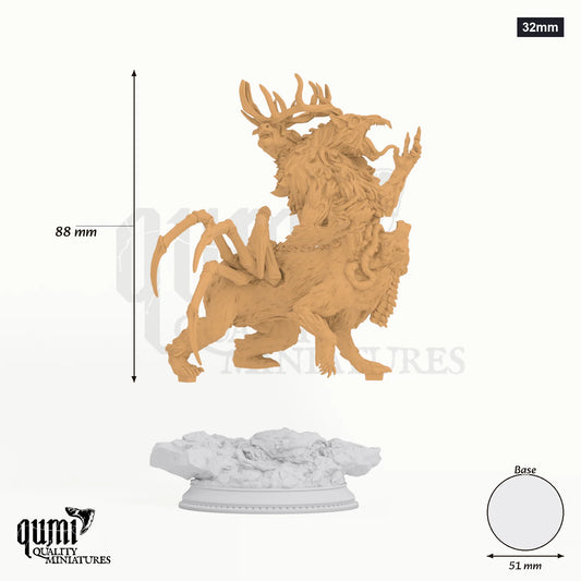 the Forlorn Monstrosity Tabletop-Miniatur (32mm) - 88 mm hoch, 51 mm Base, 1 Körperteil + 1 Base - DM Stash 3D-Druck von Qumi
