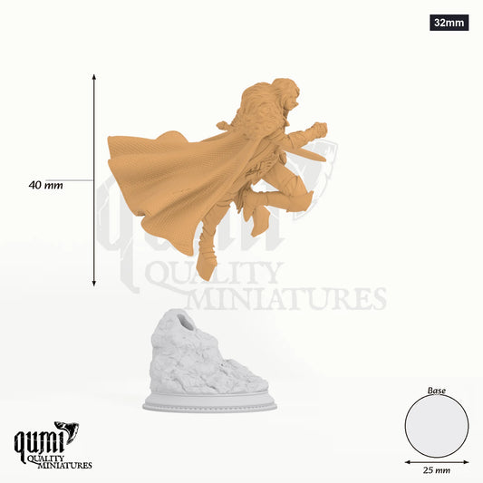 Morgana Lynch Tabletop-Miniatur (32mm) - 40 mm hoch, 25 mm Base, 1 Körperteil + 1 Base - DM Stash 3D-Druck von Qumi