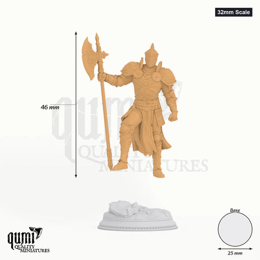 Ser Claudius tabletop miniature (32mm Scale) - 46 mm tall, 25 mm base, 1+1 part assembly - DM Stash 3D print by Qumi