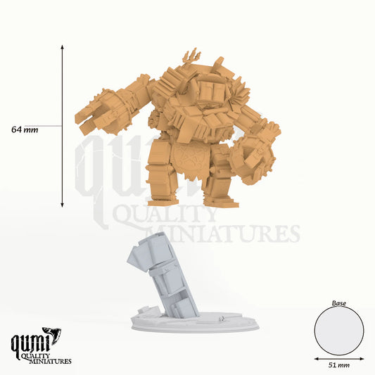 The Forbidden Section Tabletop-Miniatur - 64 mm hoch, 51 mm Base, 1 Körperteil + 2 Base - DM Stash 3D-Druck von Qumi