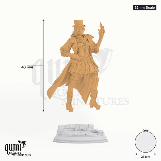 Umbra tabletop miniature (32mm Scale) - 42 mm tall, 25 mm base, 1+1 part assembly - DM Stash 3D print by Qumi