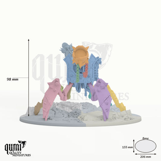 Heavy Plasma Cannon tabletop miniature - 98 mm tall, 206x155 mm base - Rescale Miniatures 3D print by Qumi