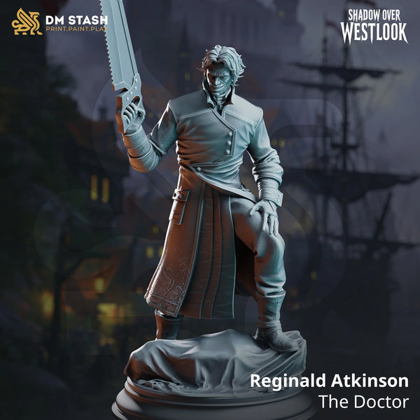 Menschlicher Arzt Tabletop-Miniatur – Reginald Atkinson | Qumi
