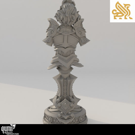 Elysia Bust - 32mm Tabletop RPG Mini - Qumi - DM Stash 32mm Scale Quality Miniatures - Qumi Wargaming Mini Model Figure