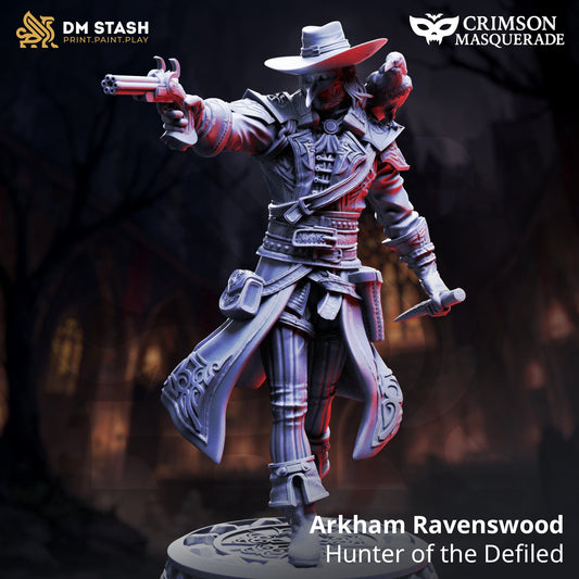 Tabletop RPG Vampire Hunter Arkham Ravenswood 32mm 75mm DM Stash - Quality Miniatures - Qumi