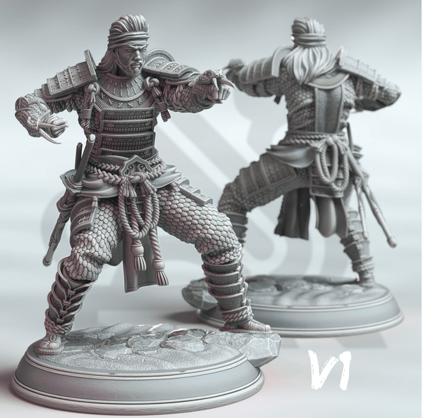 Human Samurai Tabletop-Miniatur – Kazuhira Orochi | Qumi