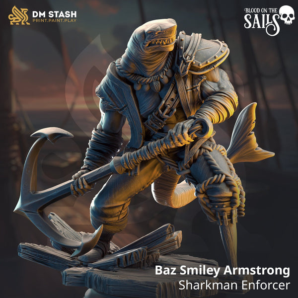 Humanoider Axtkämpfer Tabletop-Miniatur – Exotic Fighter Baz | Qumi