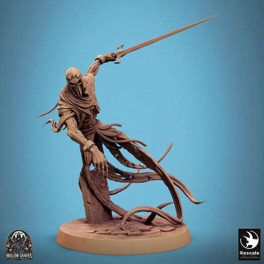 Tabletop RPG Miniature Masked Ghost - 32mm Qumi Rescale Miniatures Attack / With Sword Quality Miniatures - Qumi Wargaming Mini Model Figure