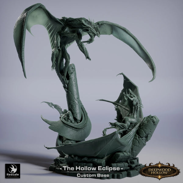 Battle of Dragons the Hollow Eclipse Tabletop Diorama | Qumi