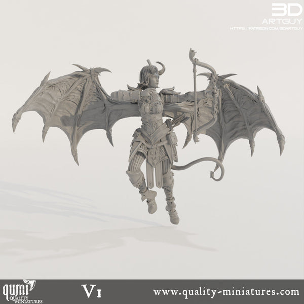 Fantasy Sammlerstück Miniatur Succubus Ranger Qumi 3D ArtGuy