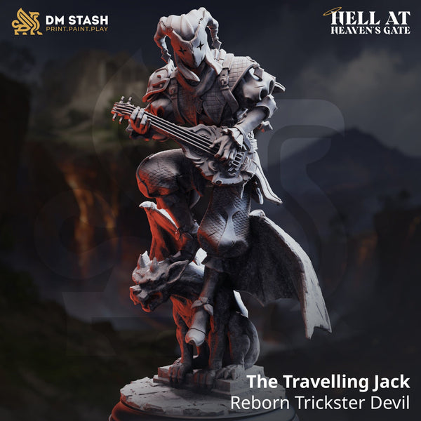 Fantasy Devil Miniature Travelling Jack 32mm 75mm DM Stash Qumi