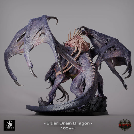 Fantasy Dragon Miniature Elder Brain Dragon Rescale Miniatures - Quality Miniatures - Qumi