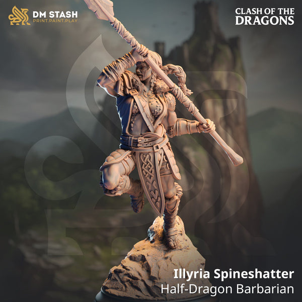 Fantasy Humanoid Barbar Illyria 32mm 75mm DM Stash