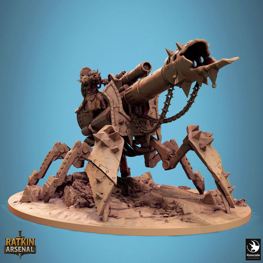 Fantasy Humanoid Heavy Plasma Cannon 32mm Rescale Miniatures Quality Miniatures - Qumi Wargaming Mini Model Figure