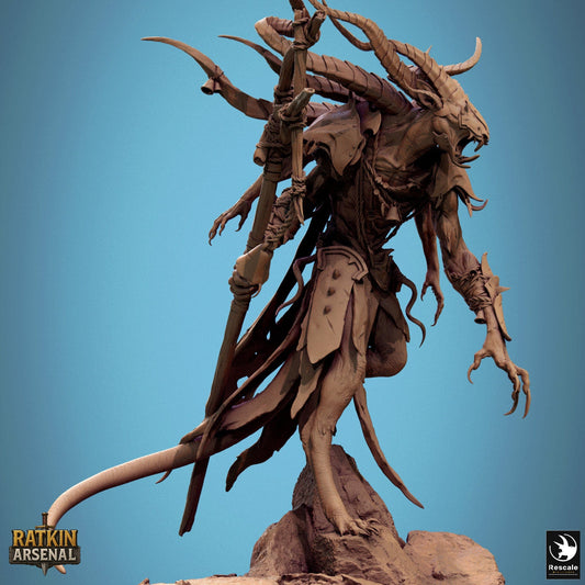 Fantasy Humanoid Muckpriest 32mm Rescale Miniatures Quality Miniatures - Qumi Wargaming Mini Model Figure