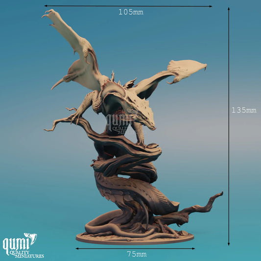 Fantasy Miniature Chromatic Green Dragon Rescale Miniatures - Quality Miniatures - Qumi