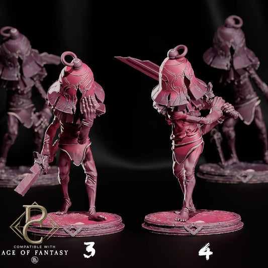 Fantasy Warrior Miniature Knellkins Parasite Collectibles