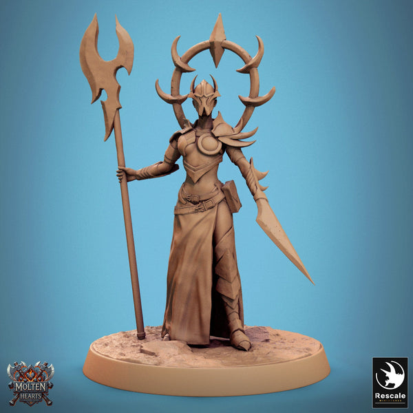 Weibliche Kämpfer Miniatur Velatrix 32mm Rescale Miniatures