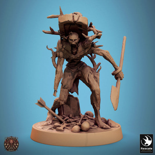 Tabletop RPG Miniature Zombies 32mm Qumi Rescale Miniatures Gravedigger Quality Miniatures - Qumi Wargaming Mini Model Figure