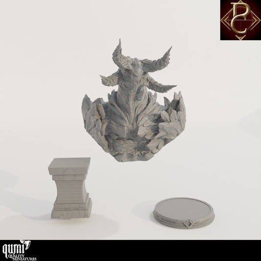 Irgren Bust - 32mm Tabletop RPG Mini - Qumi - Parasite Collectibles Quality Miniatures - Qumi Wargaming Mini Model Figure