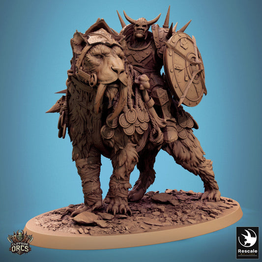 Tabletop RPG Miniature Sabertooth  - 32mm Qumi Rescale Miniatures Look Quality Miniatures - Qumi Wargaming Mini Model Figure