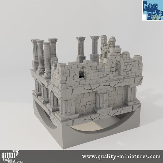 Lost City Center Temple - Resin Print - Tabletop RPG Terrain - GameScape3D - Qumi Quality Miniatures - Qumi Wargaming Mini Model Figure