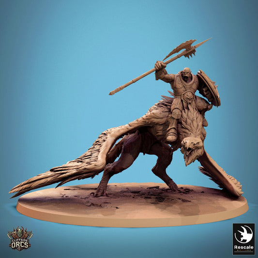 Tabletop RPG Miniature Giant Vulture - 32mm Qumi Rescale Miniatures Mounted Quality Miniatures - Qumi Wargaming Mini Model Figure