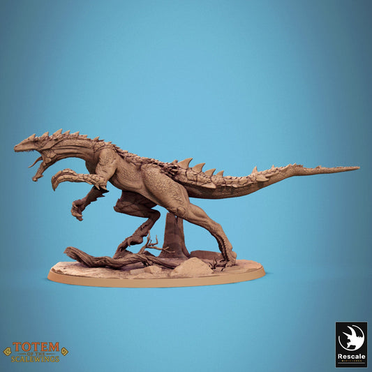 Tabletop RPG Miniature Razoraptor 32mm Qumi Rescale Miniatures Dino Run Quality Miniatures - Qumi Wargaming Mini Model Figure