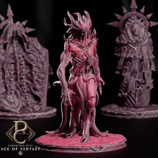 Scifi Elite Miniature of The Primarch of the Radiant Seal Parasite by Quality Miniatures, tabletop wargaming collectible figure.