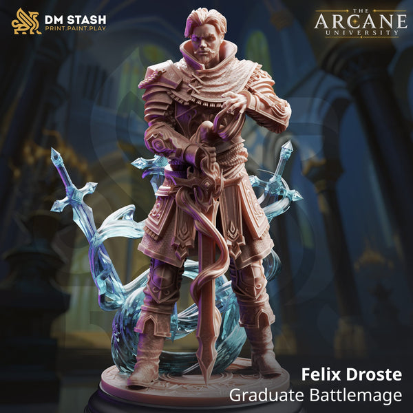 Human Mage Tabletop-Miniatur – Felix | Qumi