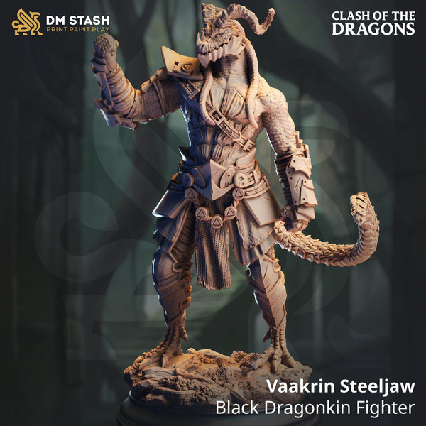 Humanoid Fighter Vaakrin Drache Tabletop-Miniatur | Qumi