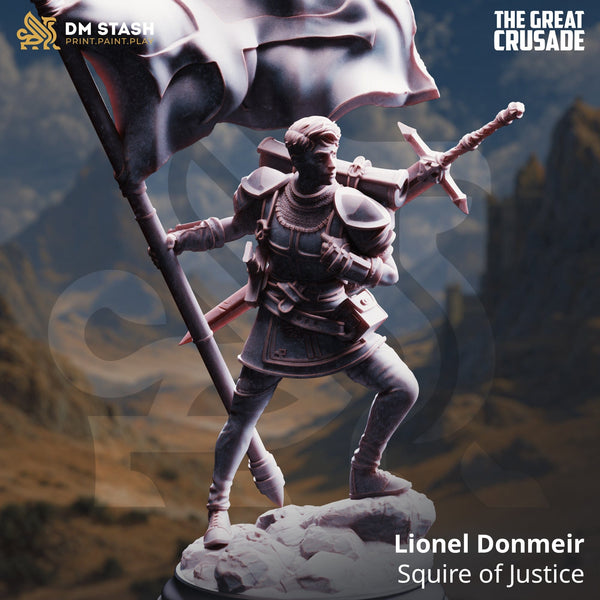 Tabletop Knight Miniatur Lionel 32mm 75mm DM Stash Qumi