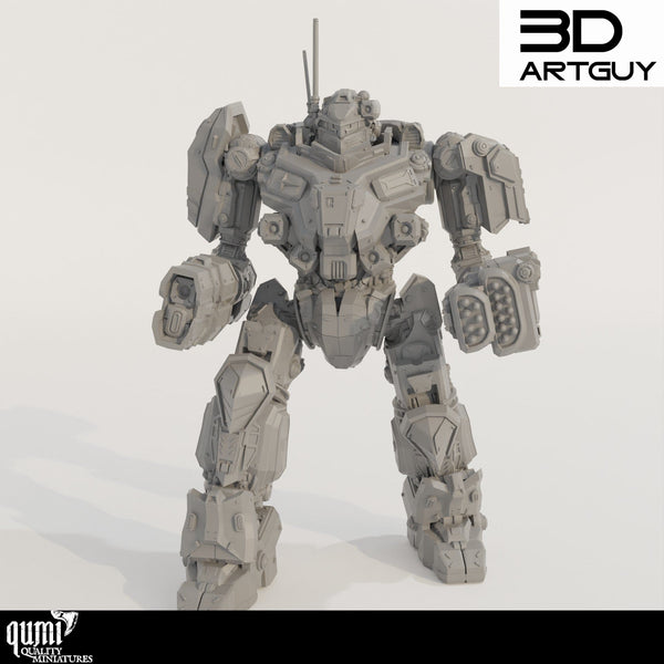 Scifi Sammlerstück Miniatur Battle Mech Qumi 3D ArtGuy
