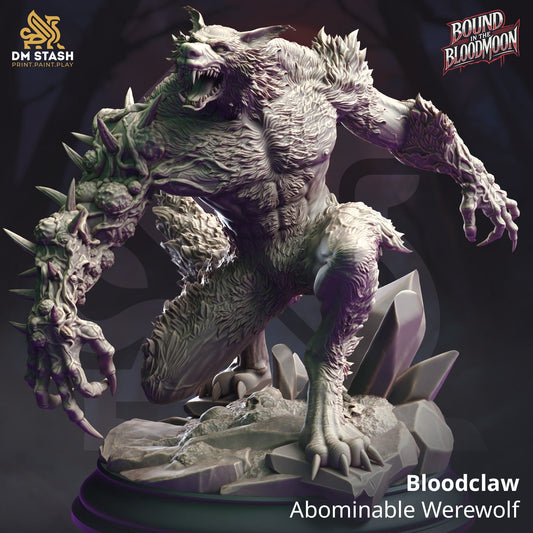 Tabletop RPG Miniature Bloodclaw Qumi DM Stash Quality Miniatures - Qumi Wargaming Mini Model Figure