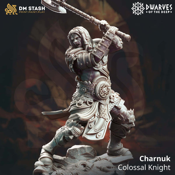 Tabletop Exotische Ritter Miniatur Charnuk 32mm 75mm DM Stash