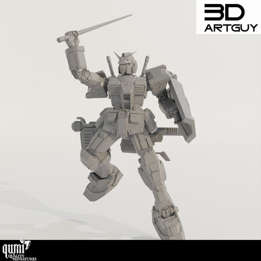Tabletop RPG Miniature Classic Mech - Size L - Qumi Quality Miniatures - Qumi Wargaming Mini Model Figure