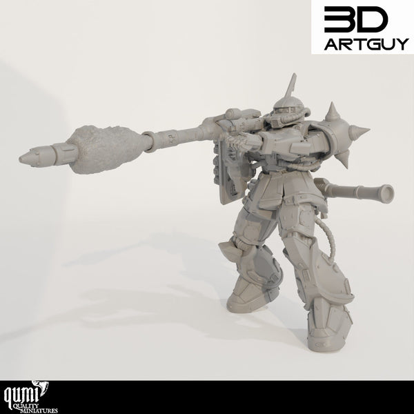 Scifi Sammlerstück Miniatur Zyklop Mech Qumi 3D ArtGuy