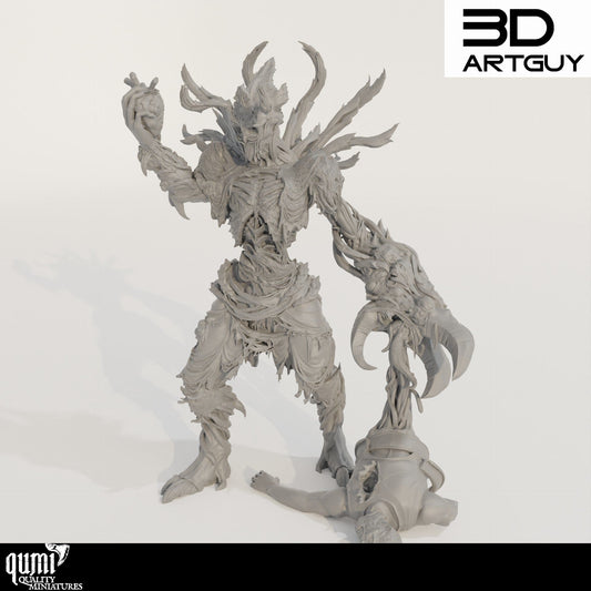 Tabletop RPG Miniature Demon King - Qumi - 3D ArtGuy Quality Miniatures - Qumi Wargaming Mini Model Figure