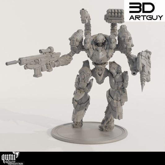 Tabletop RPG Miniature Domination Mech - Size L - Qumi Quality Miniatures - Qumi Wargaming Mini Model Figure