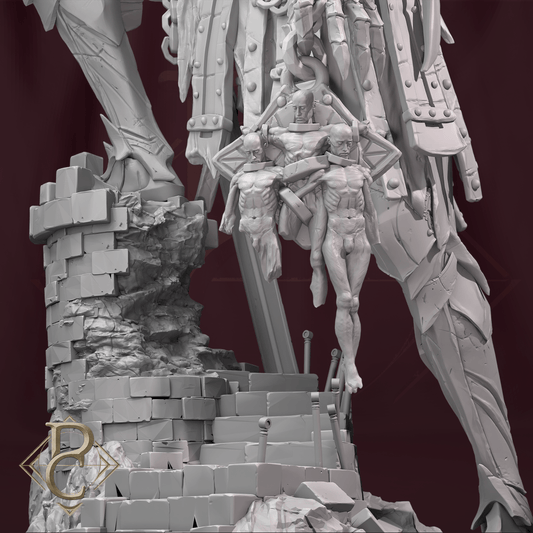 Tabletop RPG Miniature Fallen King Rasnov XL Size Qumi Parasite Collectibles Quality Miniatures - Qumi Wargaming Mini Model Figure