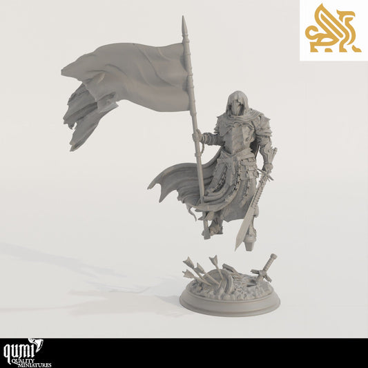 Tabletop RPG Miniature Florian the Fallen  32mm 75mm Qumi - DM Stash Quality Miniatures - Qumi Wargaming Mini Model Figure